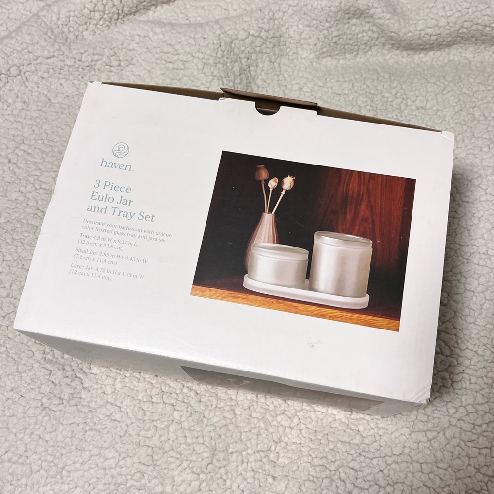 3pc Eulo Jar & Tray Set